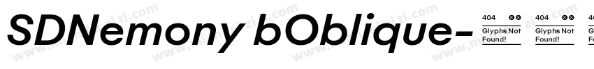 SDNemony bOblique字体转换